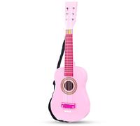 Woet New Classic Toys Instrumento Musical de Juguetes clásicos para Principiantes Guitarra con Libro de música - Rosa