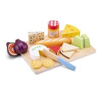 Woet® Tabla Quesos Madera Comida Juguete Set, Accesorios Cocina Infantil, Cortar con Cuchillo y Pan, Juego de rol Cocinar, Actividad Creativa, Regalo Preescolar, A Partir de 2 Años
