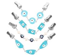 WOFASHPURET 1 Juego Clip De Suéter Con Forma De Ojo Malvado Broches De Presión Clip De Camisa Con Forma De Ojo Malvado Pinzas Para Ropa Con Barra Broche De Batería Social Pinza 4 piezas