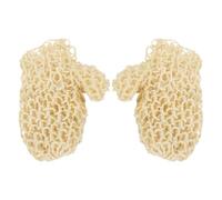 WOFASHPURET 1 par de guantes de ducha de salvia para baño, manopla de baño, manopla para el cuerpo, exfoliante, exfoliante, manopla exfoliante, color caqui y sisal