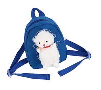 WOFASHPURET 1 Pieza Bolsa de la Escuela de Mochila Bolsa de Ocio Elegante Mochila Creativa Mochila Escolar Novela Bolsa de Almacenamiento de Gran Capacidad Mochila de Camping algodón Azul