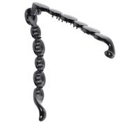 WOFASHPURET 1 Pieza De Caballo Cabello Desordenado Bollo Apretones Banana Abrazadera Garras Ondulado Largo Acortar Pasador De Pelo Dentado Pinza De Pelo Garra Negro