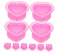 WOFASHPURET 100 piezas Unidades Tazas de Silicona con Forma de para Pigmentos de Resistentes al Flexibles y Duraderas Portadores de Tinta para Adultos y Profesionales