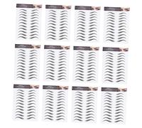WOFASHPURET 12hojas Pegatinas De Cejas Imitación Pelo Tatuajes Temporales Impermeables Reutilizables Para Definir Cejas Escasas o Depiladas
