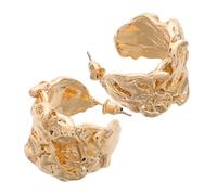 WOFASHPURET 1par Pendientes Irregulares De Geometría Pendientes De Mujer Chic y Joyería De Moda Color Dorado Diseño y Cómodo Para