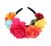 WOFASHPURET 1pieza Diadema Floral De Rosa Artificial Para Fotos y Fiestas Accesorio De Cabeza Para Bodas y Celebraciones Estilo Único