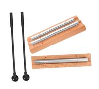 WOFASHPURET 2 Juegos Instrumentos de Percusión con Tubos de Campana de Viento de Madera y Metal para Meditación Yoga y Prácticas de Atención Aula