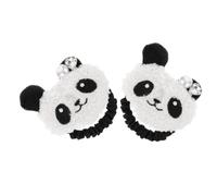 WOFASHPURET 2 Piezas Elásticas Panda para Niñas Accesorios de Adorables Lazos Dibujos Animados Perfectos para Peinados