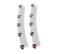 WOFASHPURET 2 Piezas Peina Decorativa Invisible para Mujeres de Pasadores Multifuncionales Clip para Fijar y Accesorios para Peinados de Niñas y Adultas