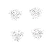 WOFASHPURET 200 Piezas Glass Nail Display Beads Waterdrop Shape Color Chart For Nail Art Practice And Professional Manicure Tools