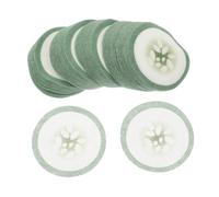 WOFASHPURET 200 Piezas Mascarilla de Pepino para Ojos de Tela Cuidado de Ojos para Mujeres Estampado de Pepino Herramientas Uso Día Noche