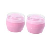 WOFASHPURET 2juegos Borla De Talco Para Bebés Suave y Esponjosa Para Uso Después Del Baño Incluye Color Rosa Para Recién Nacidos y Cuidado Diario