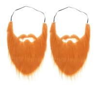 WOFASHPURET 2piezas Barba Falsa para Disfraces De Fiesta De y Cosplay Accesorio De Carnaval Unisex para Halloween y Eventos Festivos