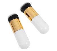 WOFASHPURET 2piezas Brocha De Maquillaje Para Base y Polvo Pinceles De Alta Densidad Para Mezcla De Cosméticos Perfectos Para Crema y Líquido