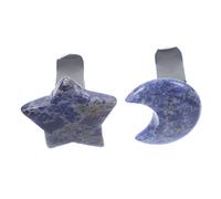 WOFASHPURET 2piezas Decoración De Estrellas y Para Coche Clips De Cristal Azul Para Salidas De Aire Accesorios Interiores Para Mujeres Decoración De Salidas De Ventilación De Coche