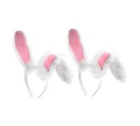 WOFASHPURET 2piezas Diadema Orejas De Conejo De Peluche Para y Cosplay Accesorios Adorables Para Fiestas y Celebraciones De Pascua Accesorio De Disfraces Suave y Cómodo Adultos