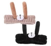 WOFASHPURET 2piezas Diademas De Felpa Rostro Diademas De Spa Para Lavarse La Cara y Maquillaje