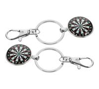 WOFASHPURET 2piezas Llaveros De Dardos Retro De Colgante De Aleación De Plata Decoración para Claves y Accesorios De Bolsos