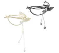 WOFASHPURET 2piezas Pasadores Tipo Banana Coletero Francés Accesorios Cabello Paleta De Colores Clásica