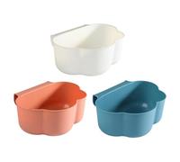 WOFASHPURET 3 Botes de Basura Colgantes Pequeños para Cocina, Plástico Reutilizable, Colores, Mini Contenedores Domésticos para Colgar en Puerta de Gabinete, Adecuado para Reciclaje