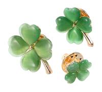WOFASHPURET 3 piezas Broches de Seguridad para Mujeres Forma Clover para Sujetar Ropa Accesorio para Camisas y Vestidos