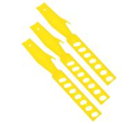 WOFASHPURET 3 Varillas Agitadoras de Plástico para Mezclar Pintura y Resina Líquida, Color Amarillo, Reutilizables, para Uso en Manualidades y Proyectos Creativos