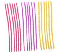 WOFASHPURET 30 Piezas Varillas para Rizado Cabello Silicona Resistente Calor para Técnicas Permanentes Estilos Apretados Trenzas Cabello Corto