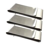 WOFASHPURET 3piezas Clip Metálico para Billetes De Tarjetero Minimalista Billetera Pinza para Tarjetas De Crédito De Soporte De Dinero para Hombre