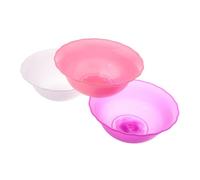 WOFASHPURET 3piezas Cuenca De Lavado Facial De Plástico Redonda Para Spa y Hogar Lavabo Multiusos Para Belleza y Cuidado Personal