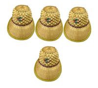 WOFASHPURET 4 Piezas Sombrero De Piña Borde Sombrero Para El Sol Construido Sombrero Cónico Sombrero Parasol Fiesta Ultravioleta Sombreros Gorros Para El Sol Sombrero De Playa Tejido De Bambú