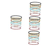 WOFASHPURET 4 Series Juego De Tobilleras Con Cuentas Brazalete De Chicas Cadenas De Pie Con Cuentas Tobillo De Cuentas De Colores De Playa Tobillera Con Cuentas El Plastico 7 Piezas X 4