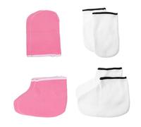 WOFASHPURET 4pares Mascarilla para Manos y Pies de Guantes de Spa de Manos y Protectores de Pies para Baño de Cera Cuidado