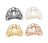 WOFASHPURET 4piezas Clips De Pelo De Geometría Simple Aleación De Dorada De Cabello Para Mujeres y Niñas Accesorios De Moda Para Uso Diario y Ocasiones Especiales