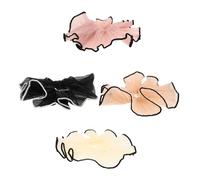 WOFASHPURET 4piezas Coleteros Para Mujer Accesorios De Cabello Elegantes Scrunchies De Gran Para Peinados De Moño Uso Diario y Ocasiones Especiales