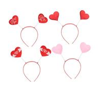 WOFASHPURET 4piezas De De San Valentín De Rojo y Rosa Accesorios De Pelo Para y Celebraciones Amorosas