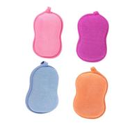 WOFASHPURET 4piezas Esponja de Baño Forma Cacahuete Material Suave Esponja de Ducha para Bebés Cepillo de Baño Limpieza Delicada Ducha