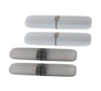 WOFASHPURET 4piezas Estuche Portátil para Escovas De Dientes Organizador De Escovas y Pasta De Dientes Caja De Plástico para Escuela Viajes De Negocios Camping Unidades