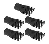 WOFASHPURET 5 Piezas Peine Boquilla para Secador de Pelo Plástico Control de Flujo Aire para Peinados Rápidos y Precisión Cabello Rizado y Liso