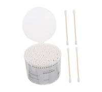 WOFASHPURET 500 Piezas Bastoncillos de Algodón de Doble Cabeza con Palitos de Madera para Limpieza de Oídos Aplicación de Maquillaje y Limpieza Familiar y Cuidado de Bebés y