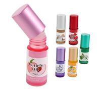 WOFASHPURET 6 Piezas Aceite Cutícula Hidratante con Rodillo Nutritivo para Reparar Uñas Dañadas Fortalecedor y Revitalizante Aplicación Precisa para Cuidado Diurno y Viaje