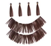 WOFASHPURET 6 Piezas Muñeca De Peluca Pelucas De Imitación Para Manualidades Tramas De Cabello De Muñeca Para Trabajos De Arte