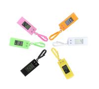 WOFASHPURET 6 Piezas Reloj Digital de Bolsillo con Llavero Compacto y Resistente para Estudiantes Pantalla y Diseño Ligero Regalo Práctico y Funcional con Colores Aleatorios Color Aleatorio