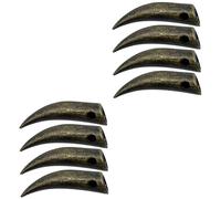 WOFASHPURET 8 Piezas hebilla cabeza cordón cordones zapatos puntas cordón/herretes cabezas punta cordón reparar cuernos extremo la cuerda bandolera Cordon zapato Metal