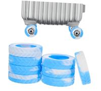 WOFASHPURET 8 Piezas Maleta de Equipaje Fundas para Maletas reemplazo de Ruedas de Equipaje Ligero de Ruedas de Maleta Cubierta de Rueda silenciosa para Equipaje Gel de sílice