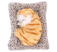 WOFASHPURET Adorno para Salpicadero de Coche Forma de Gato Simulación Realista, Relleno de Carbón Activado de Bambú, Decoración Interior de Automóvil, Accesorio para Tablero, Obsequio