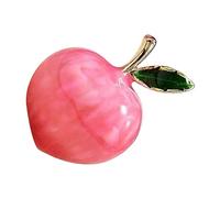 WOFASHPURET Alfiler De Pecho De Fruta Forma De Melocotón Broche Decorativo Para Ropa y Bolsos Accesorio Encantador Para Ocasiones Especiales y Uso Diario