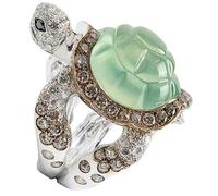 WOFASHPURET Anillo De Tortuga Para Mujeres Joyería Aestética De Dedo Color Verde Pastel Para Vacaciones y Cumpleaños