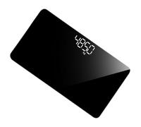 WOFASHPURET Báscula Electrónica Portátil Recargable Espejo Mini para Peso Corporal con Sensores Diseño Compacto para Viaje y Hogar para Mujeres y Uso Diario