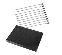 WOFASHPURET Base de Clip para Colorear de Bricolaje Grande Negro 10 Pinzas Cocodrilo de Cabeza Suave, Herramienta Plástica y Metálica para Pintura de Modelos y Manualidades