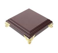 WOFASHPURET Base para Estatua de Buda, Peana Madera Roja, Simple y Elegante | Soporte para Estatua Decorativa, Base de Almacenamiento para Objetos Decorativos, Protege Suelo y Mesa